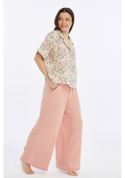 Brenda Müslin Pantolon Düz fırsatları