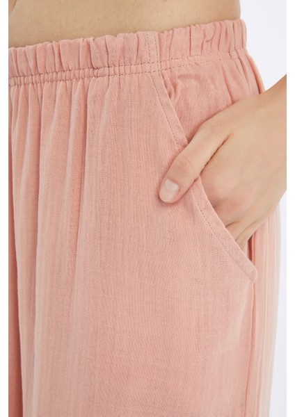 Brenda Müslin Pantolon Düz indirimleri