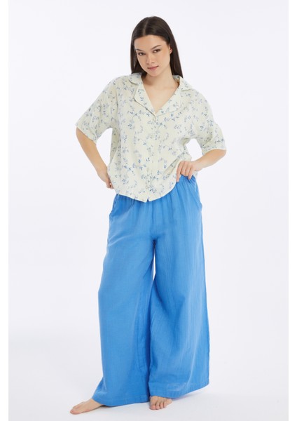 Brenda Müslin Pantolon Düz fiyatları