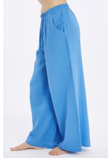 Brenda Müslin Pantolon Düz modelleri