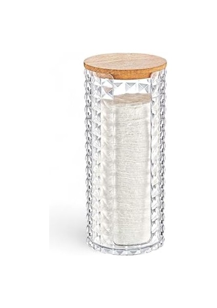 Diamond Ahşap Kapaklı 3'lü Organizer Set, Diamond Model Modern Pamukluk Düzenleyici Şık 3'lü Pamukluk Set - Şık ve Fonksiyonel Ahşap Kapaklı 3'lü Organizer Set modelleri