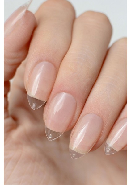 Protez Takma Tırnak Şeffaf 100 Adet (Badem Tırnak) fırsatları