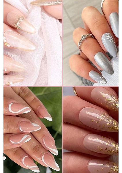 Protez Takma Tırnak Şeffaf 100 Adet (Badem Tırnak) indirimleri