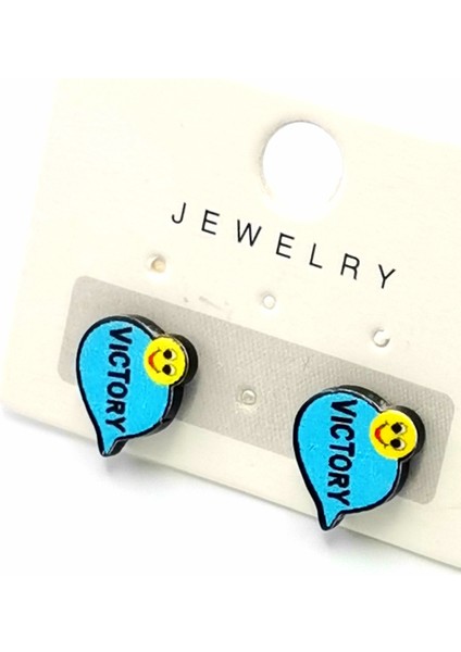 Renkli Kararmaz Papatya Figürlü Lüks Küpe