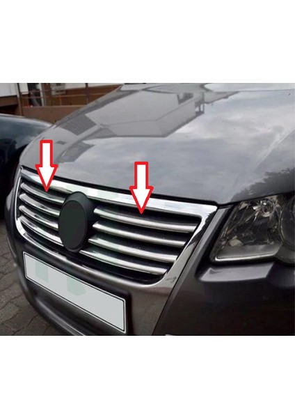 VW Passat B6 Uyumlu Ön Panjur Krom 8 Parça 2005 - 2010 Arası Modeller İçin fiyatları