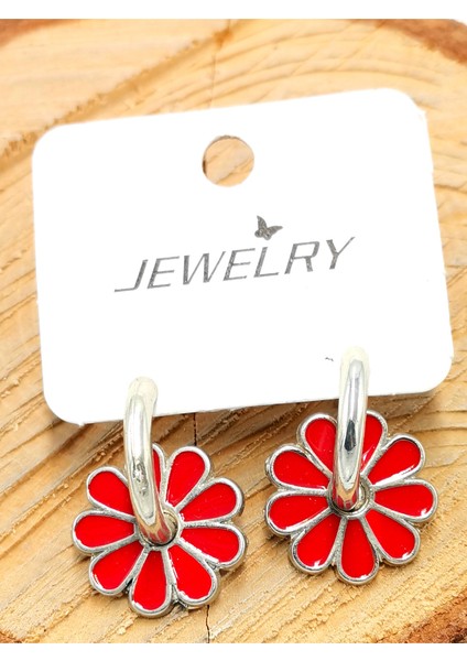 Renkli Figürlü Lüks Küpe