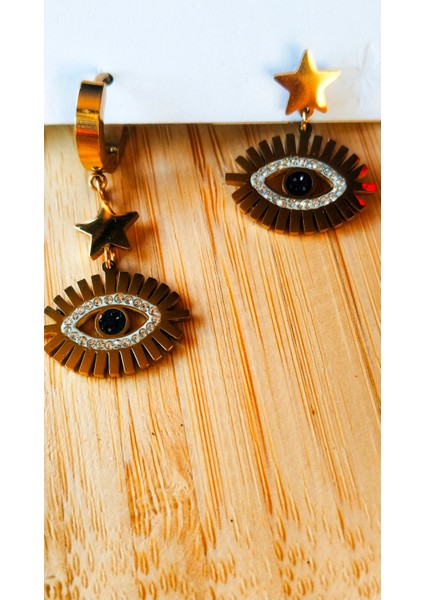 Lüks Figürlü Gösterişli Küpe