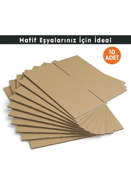 30X20X20 cm Koli-Kutu | 10 Adet | Hafif Eşya Kolisi Tek Oluklu 3mm Karton Kutu modelleri