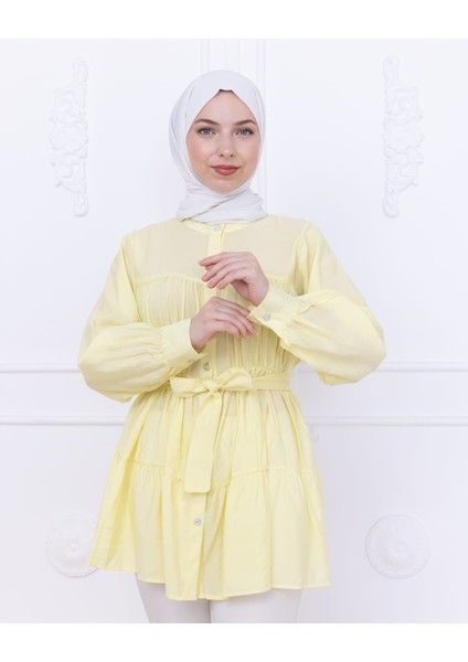 Kadın Kuşaklı Kat Kat Gömlek Tunik fiyatları