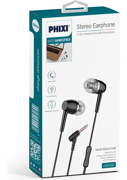Phixi Basic HS606 Mikrofonlu Kulakiçi Kulaklık