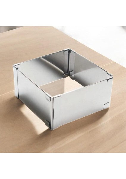 Ayarlanabilir Kare ve Dikdörtgen Kek Kalıbı ( Paslanmaz Çelik Yükseklik 10CM) fırsatları