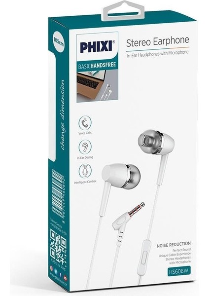 Phixi Basic HS606 Mikrofonlu Kulakiçi Kulaklık