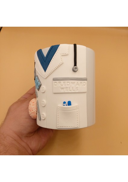 Doktor Hediyesi El Yapımı Kupa 3D Kabartma Kişiye Özel Doktor Kupası fırsatları