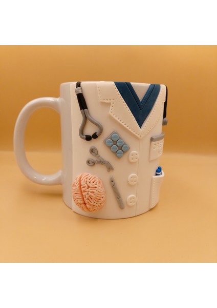 Doktor Hediyesi El Yapımı Kupa 3D Kabartma Kişiye Özel Doktor Kupası indirimleri