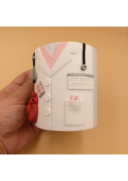 Doktor Hediyesi El Yapımı Kupa 3D Kabartma Kişiye Özel Doktor Kupası modelleri