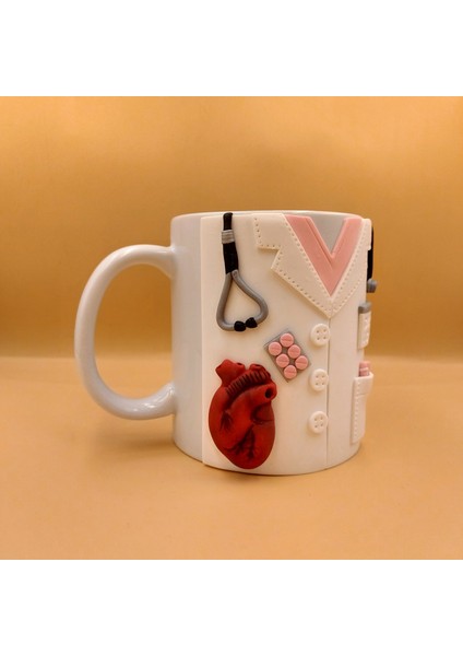 Doktor Hediyesi El Yapımı Kupa 3D Kabartma Kişiye Özel Doktor Kupası indirimleri