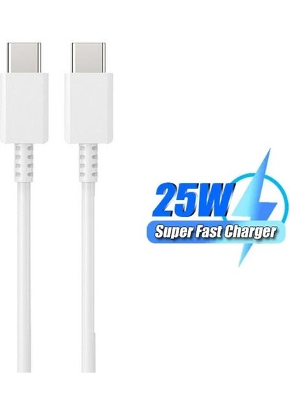 Iphone Samsung Xiaomi Oppo Uyumlu Type C To Type C Hızlı Şarj Kablosu Beyaz 1 Metre fiyatları