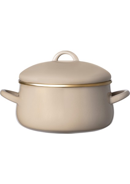 Montferry Tencere - Bej - 20 cm