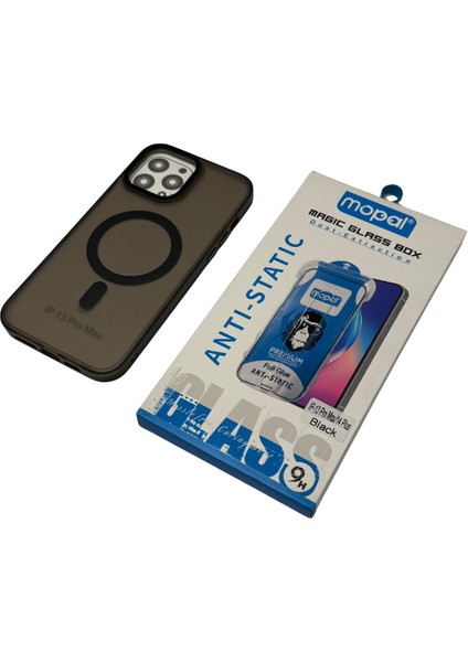 iPhone 13 Pro Max Siyah Transparant Kılıf Kırılmaz + Cam Hediye fırsatları