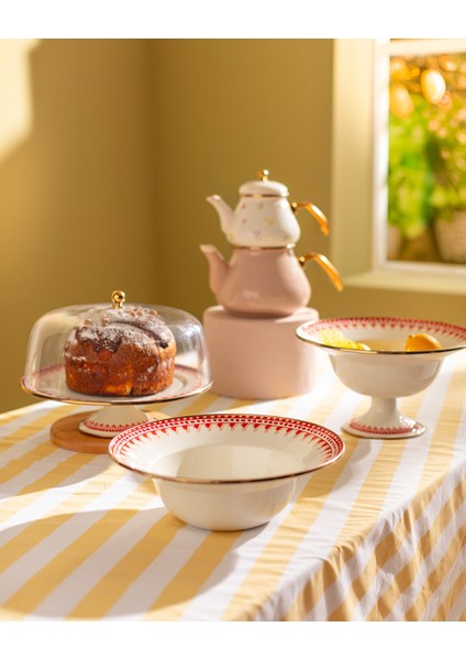 Lison Meyve Kasesi - Kırmızı - 30 cm