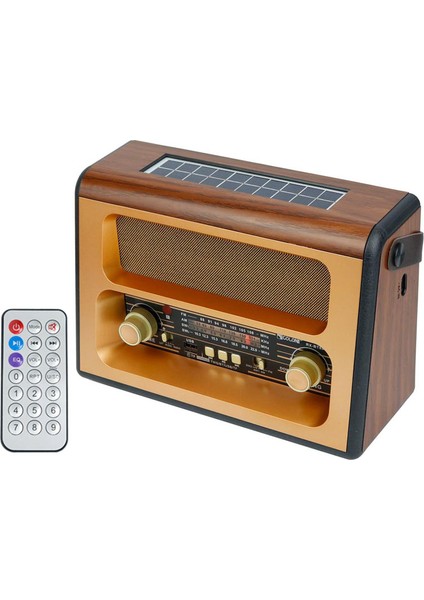 Dx-88 Premium Nostaljik Radyo Bluetoothlu Retro Hoparlör Yüksek Çekim Gücü - Ev Dekor Hediyelik Radyo