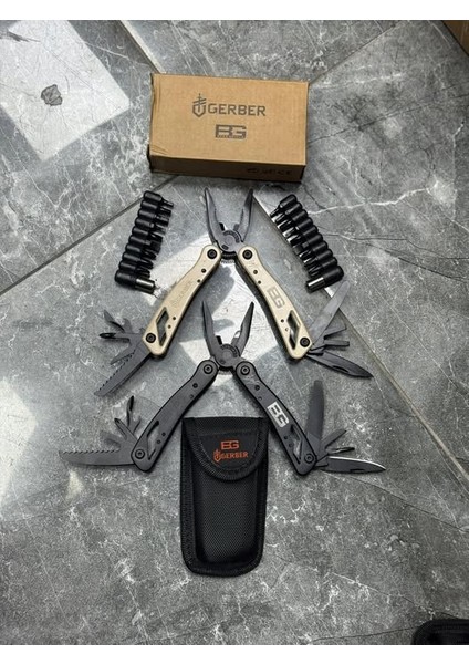 Çok Fonksiyonlu Pense Tornavida Çakı Seti Bez Kılıflı