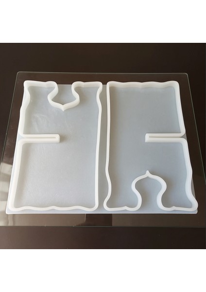 Reçine Epoksi Silikon Rahle Kalıbı - 29 x 18 cm