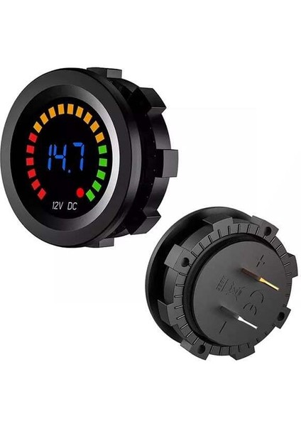Powermaster IC-230E 6-18 Volt Voltmetre Pano Tipi Akü Göstergeli 28 mm