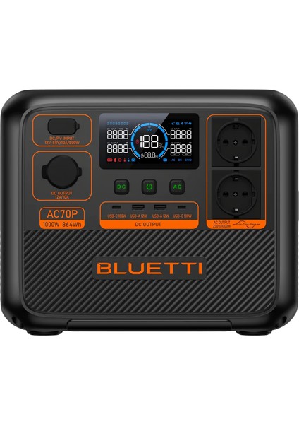 AC70P UPS 864Wh Kapasiteli Taşınabilir Güç Kaynağı (Bluetti Türkiye Garantili) indirimleri