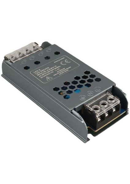Ledx ALN-M12125 12 Volt 12.5 Amper 57X24X12MM Ultra Slim Metal Kasa Adaptör
