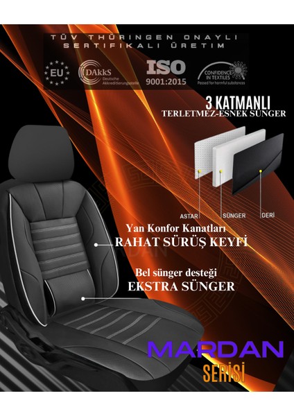 Fıat Fıorıno Hafif Ticari 2008-2018 Uyumlu Mardan Serisi Oto Koltuk Kılıfı fırsatları