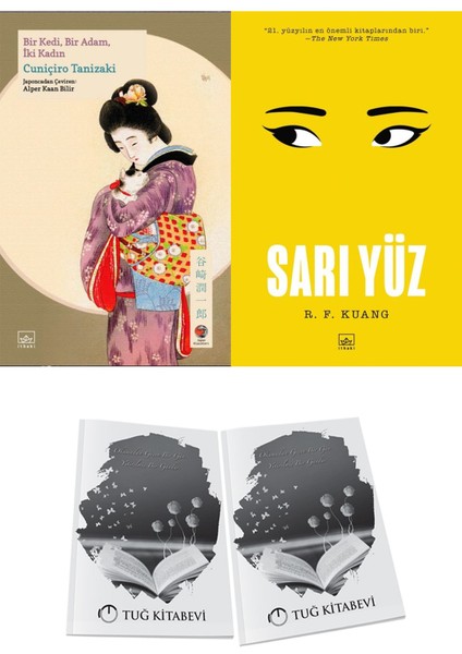 Bir Kedi, Bir Adam, Iki Kadın ve Sarı Yüz 2li Set + Hediyeli