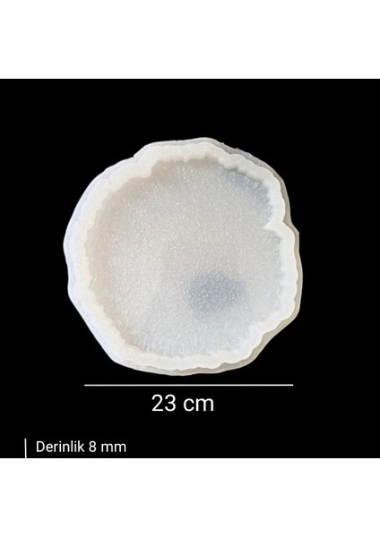 Tırtıklı Yuvarlak Tepsi Kalıbı - Hobi Silikon Kalıbı