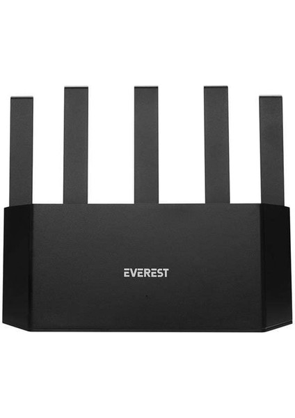 Everest EWR-X3000MBPS-V1 X3000MBPS Dualband 5*6dbi 1 Wan Port + 3 Lan Port Wi-Fi 6 Wisp+Ap+Repeater Destekli Kablosuz Wifi Router