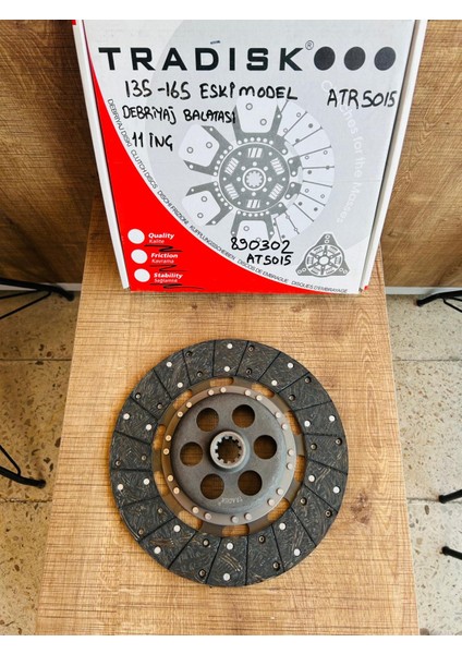 Massey Ferguson 135-165 Eski Model Debriyaj Balatası 11 Inç 10 Diş Tradisk