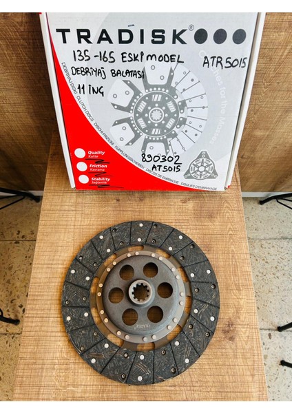 Massey Ferguson 135-165 Eski Model Debriyaj Balatası 11 Inç 10 Diş Tradisk modelleri