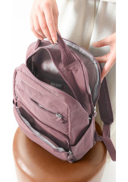 Bolsas Kadın Sırt Çanta Lila 1086 modelleri