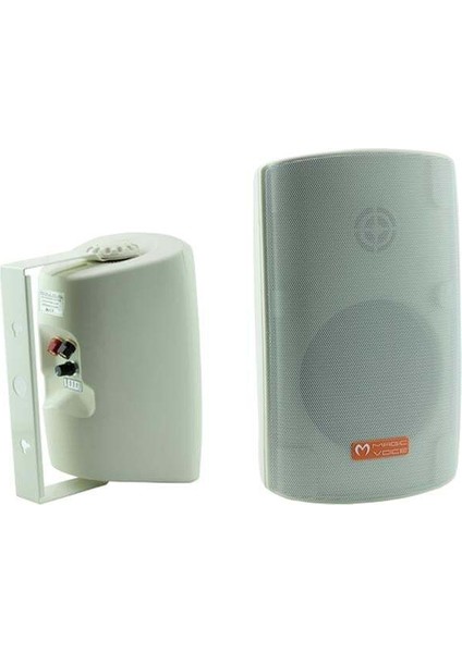 Magicvoice Mv-38 11 cm Trafolu 50 W Beyaz Sütun Hoparlör 2'li Takım