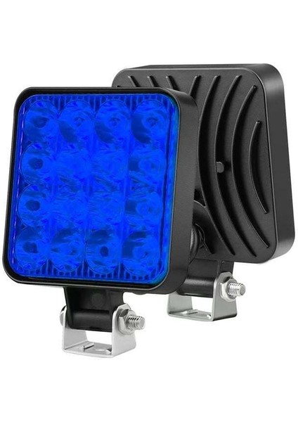 Powermaster PM-25309 Suv - Off Road - Motosiklet Farı Sis Lambası Mavi LED 12 Volt 48 Watt