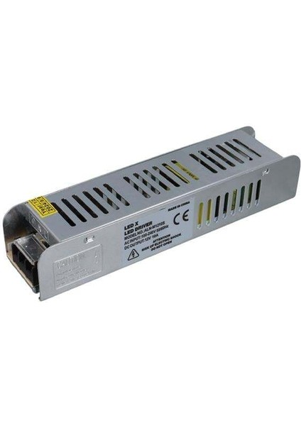 Ledx ALN-M1210S 12 Volt 10 Amper 120 Watt Slim Metal Kasa Adaptör 190X48X38MM fiyatları