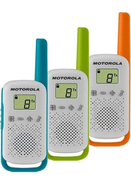 Motorola TLKR-T42 4 Km Kırmızı Pmr El Telsizi (2'li Paket)