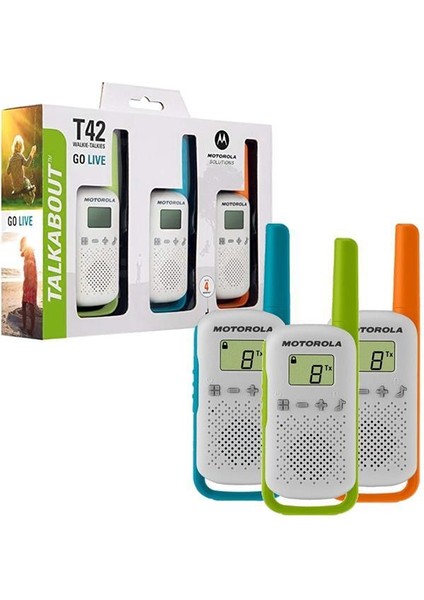 Motorola TLKR-T42 4 Km Kırmızı Pmr El Telsizi (2'li Paket) modelleri