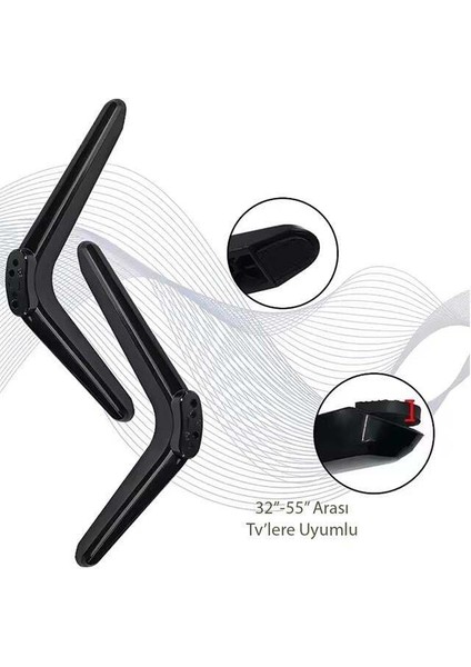 Powermaster PM-26782 Plastik 32"55" Universal Televizyon Ayağı Standı fırsatları