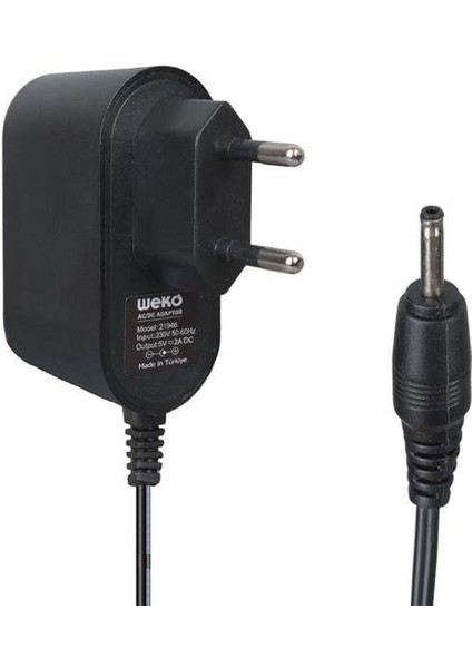Weko WK-21946 5 Volt - 2 Amper 2.5*0.7 Ince Uç Yerli Üretim Tablet Pc Adaptörü