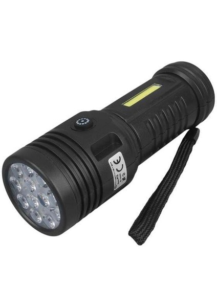 Powermaster PM-26722 Plastik 4+2 Modlu Şarjlı 12 Ledli El Feneri