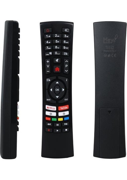 Küçük Kalıp Vestel Netflix Youtube Tuşlu Yazısız Lcd Led Tv Kumanda (Rc4390-30100824)