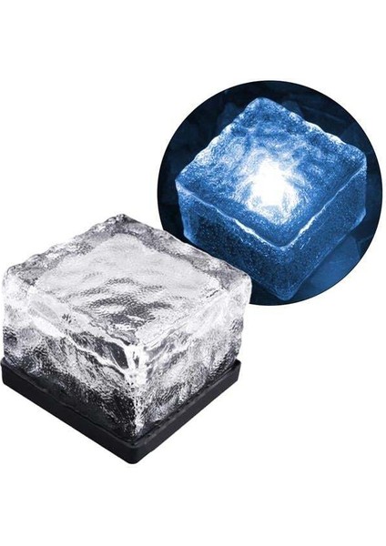 Powermaster PM-21649 Solar Mavi Ledli Tuğla Görünümlü Bahçe Dekorasyon Aydınlatma