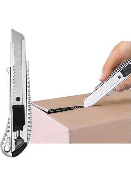 Powermaster PM-20902 18 mm x 0.5 mm Alüminyum Gövde Metal Maket Bıçağı