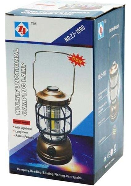 Powermaster Çok Fonksiyonlu Pilli Kamp Lambası ZJ-1990 modelleri