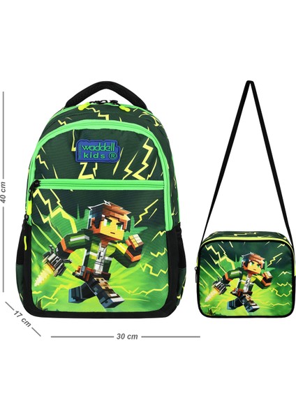 Waddell Mycraft Creeper Ilkokul Sırt Çantası,beslenme Çantası